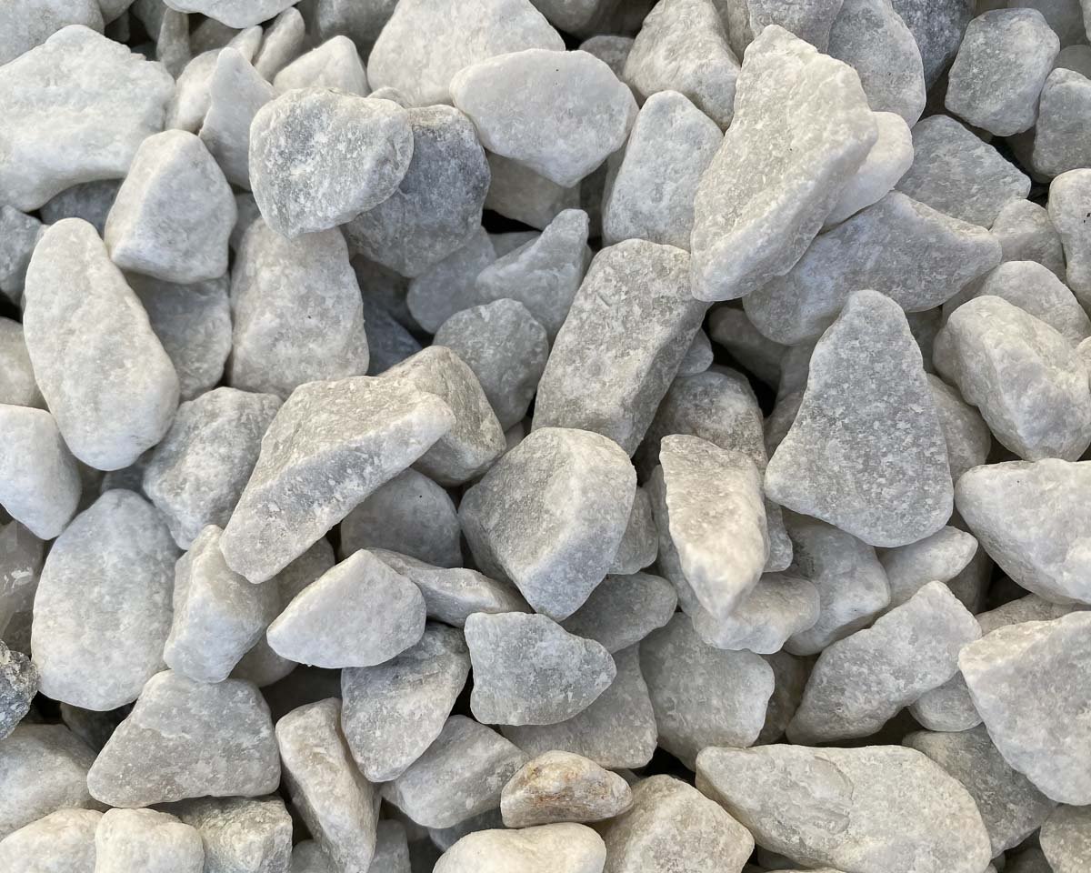decorative stone Wilmots White Raw 20mm